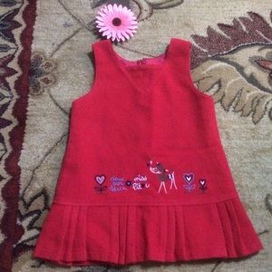 Cute little red dress for little girls
